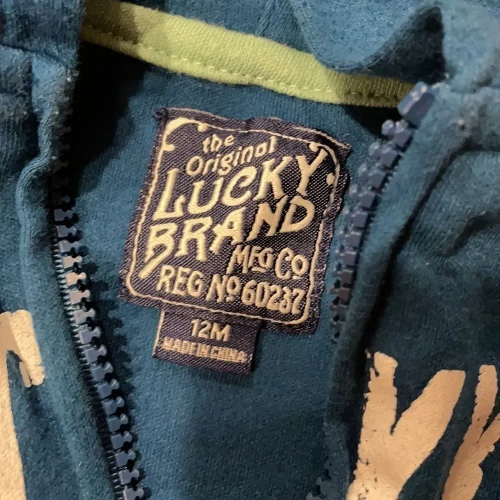NewLUCKY BRAND New 12 M Zip Up Hoodie